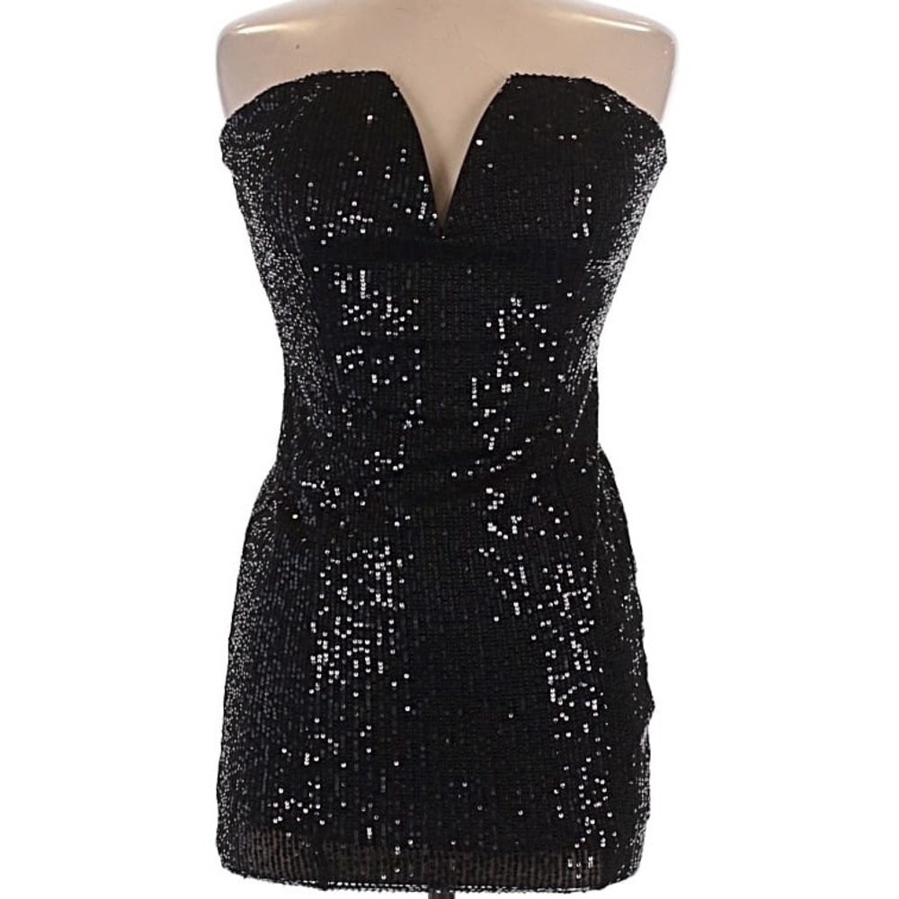Black Sequin Dress
